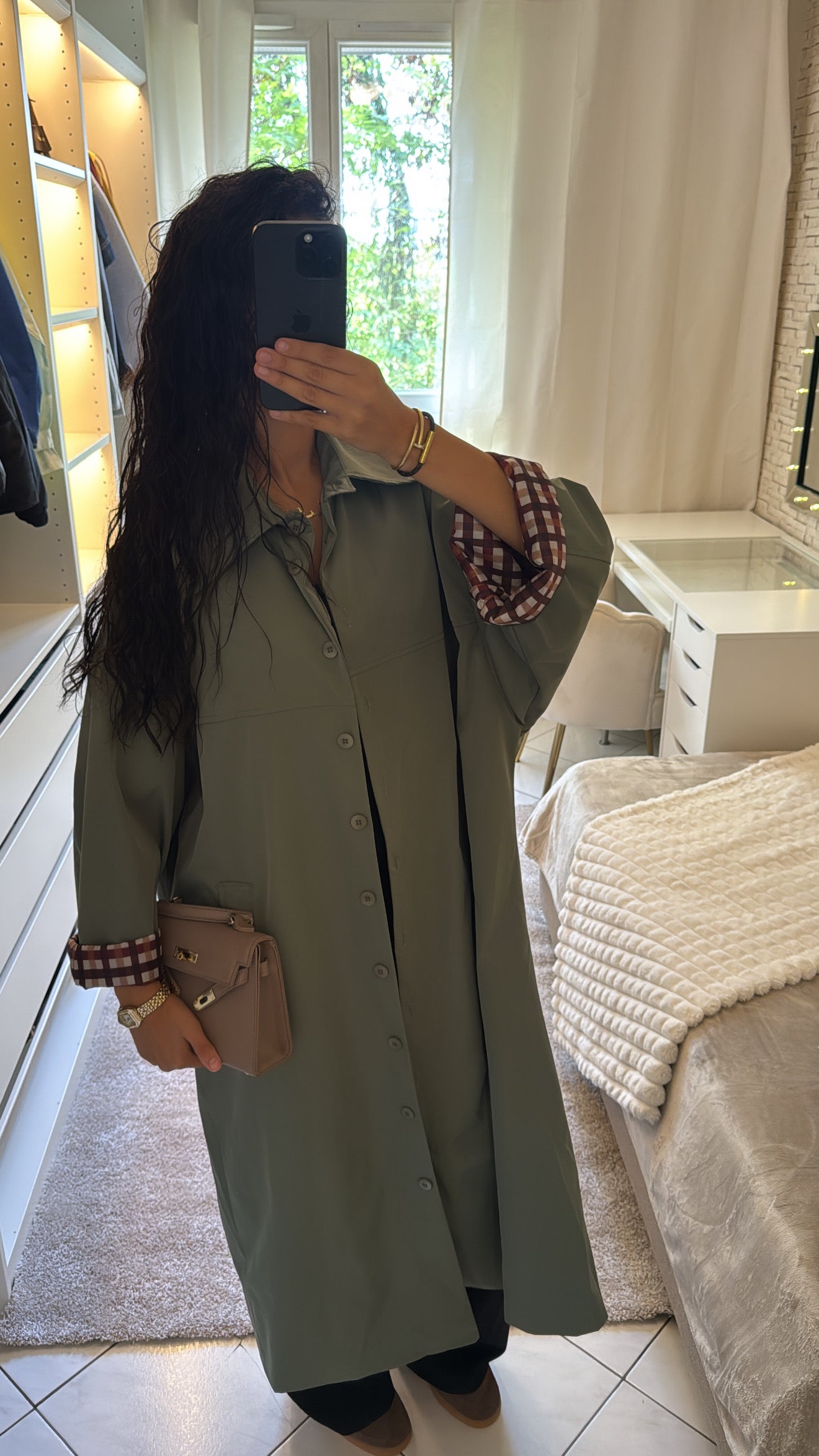 Veste imperméable kaki