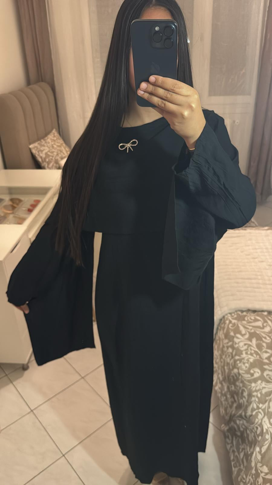 Abaya sana noir