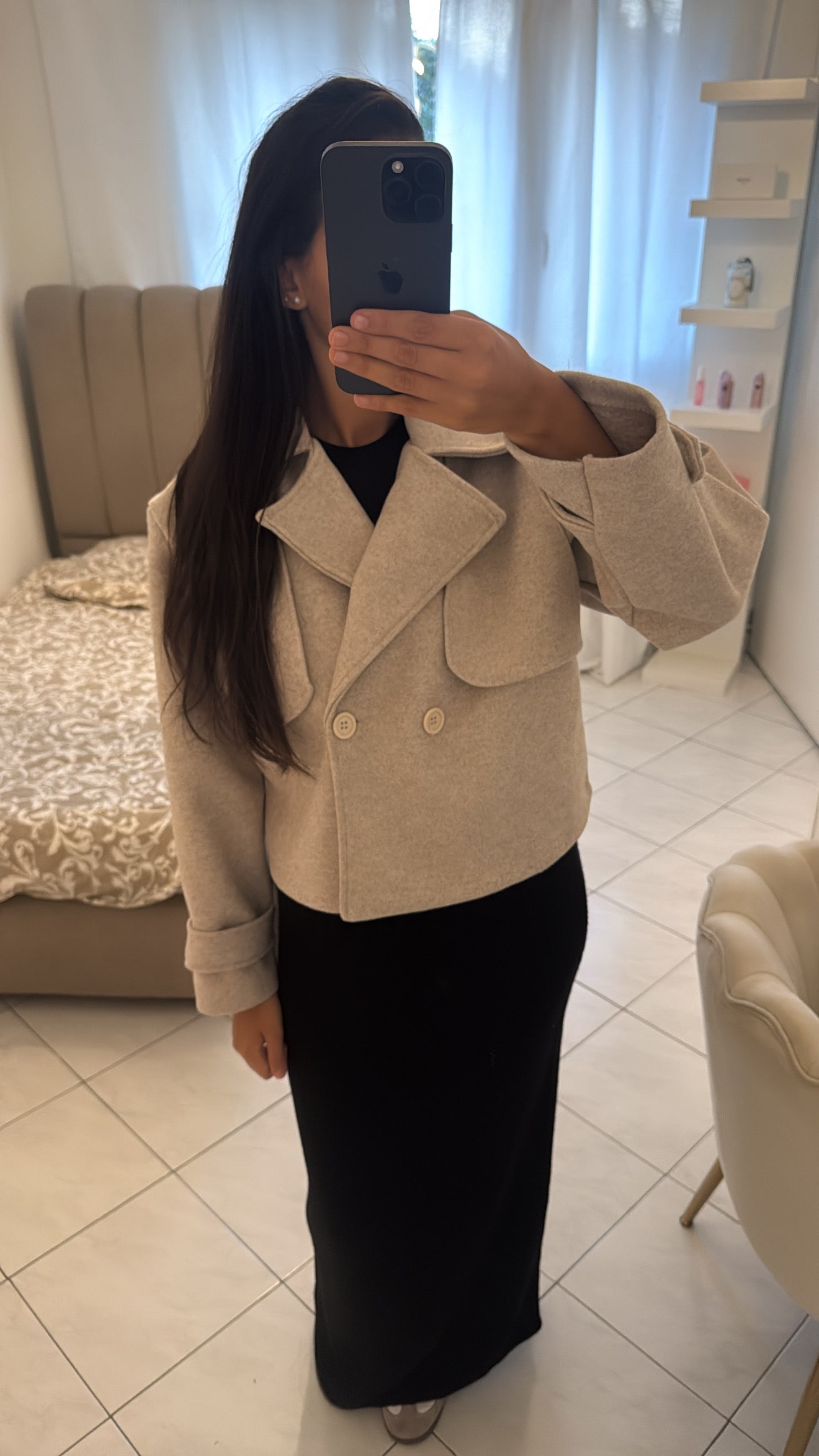 Trench court beige
