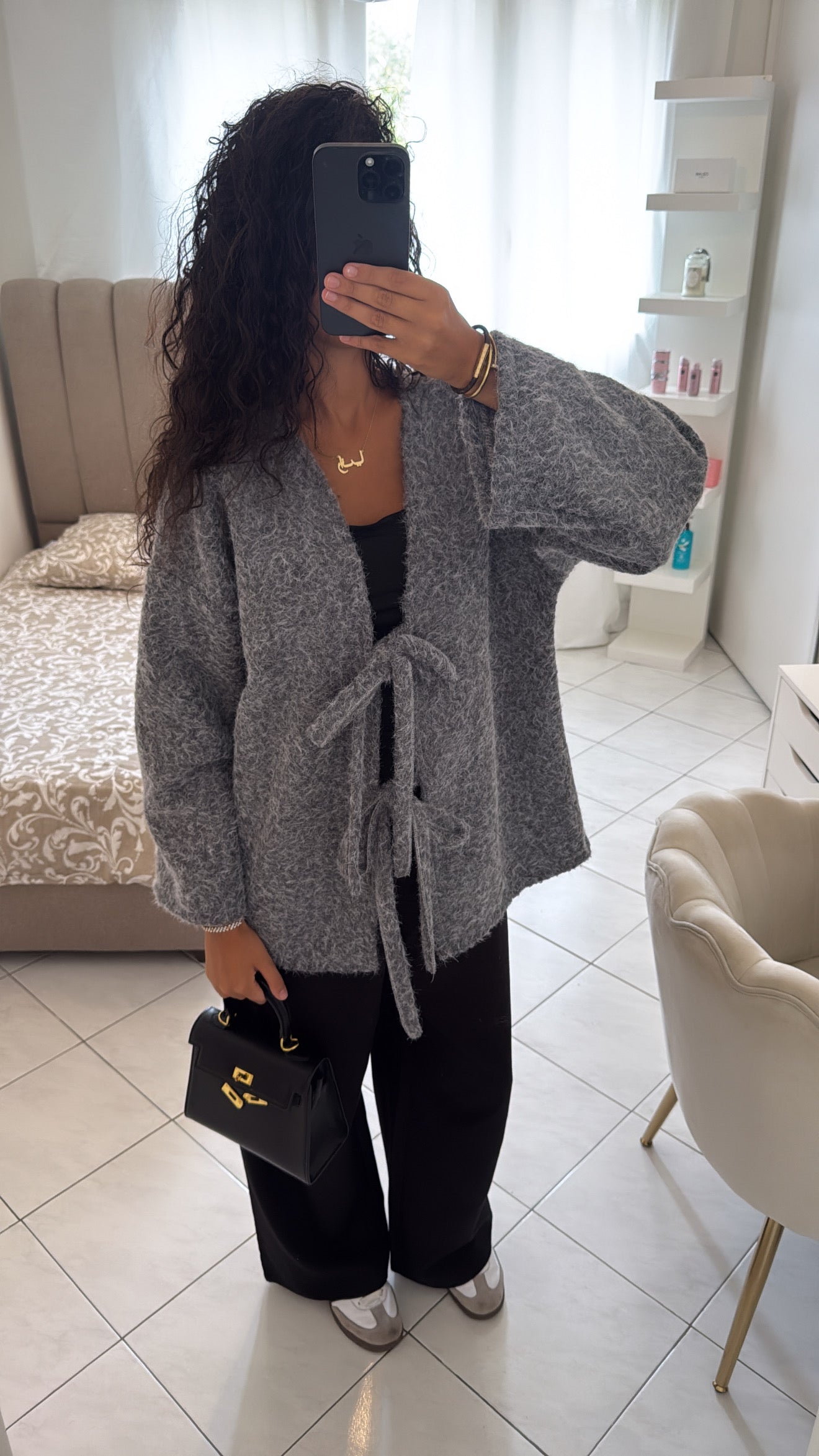 Manteau eyna gris