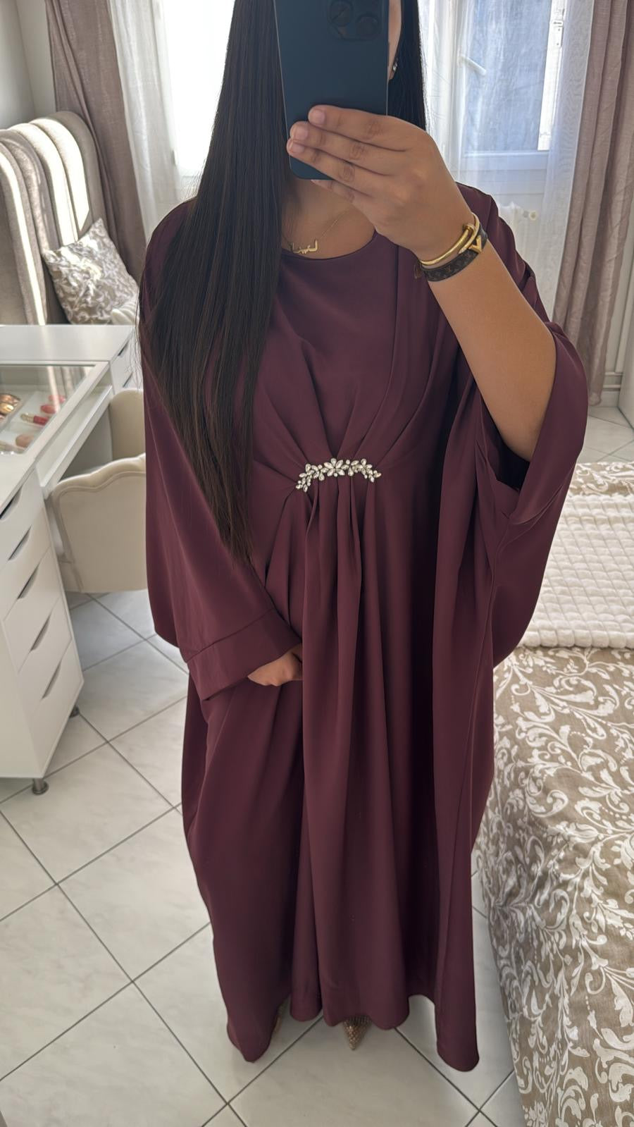 Abaya maryam bordeaux