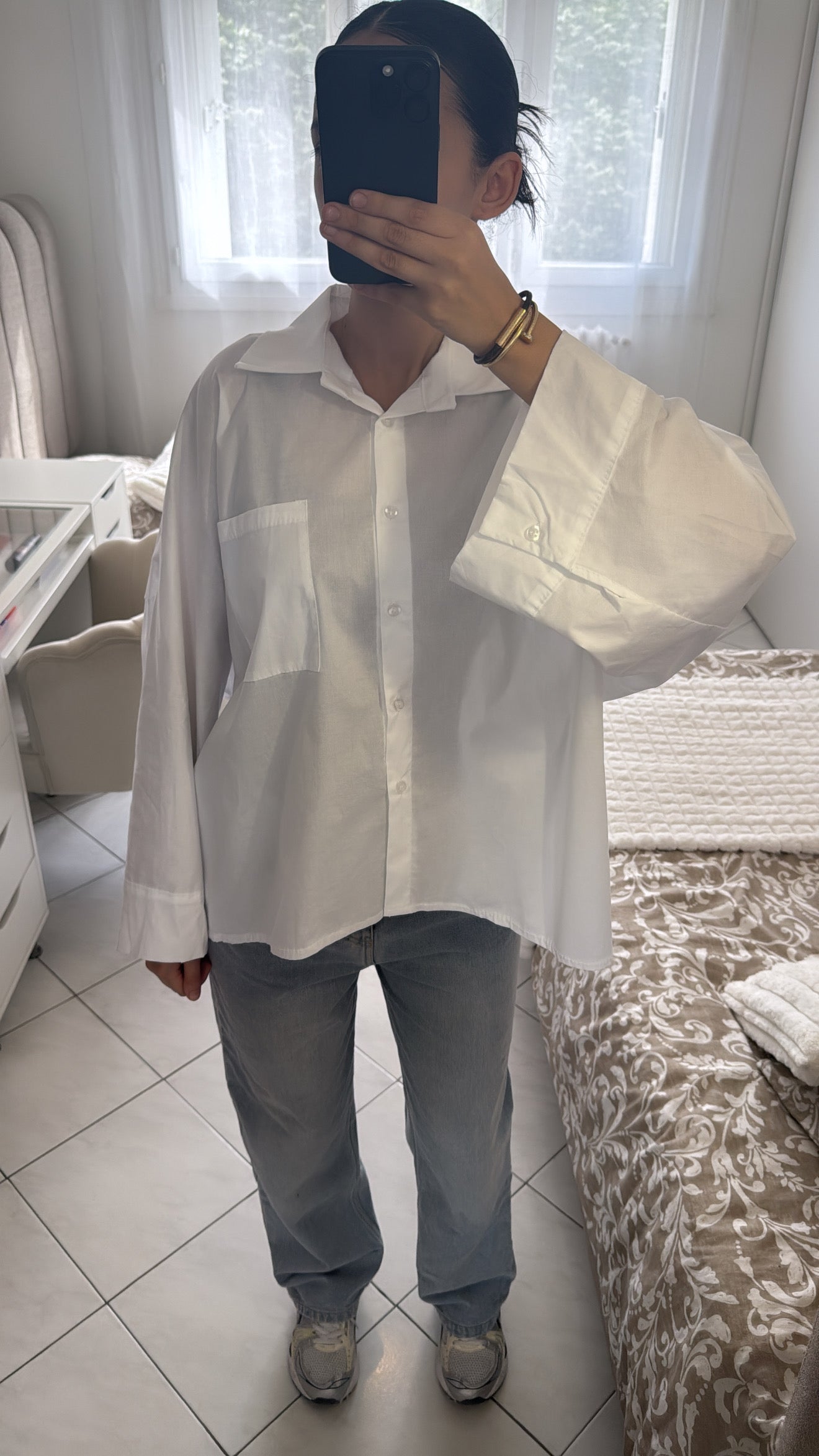 Chemise large blanche