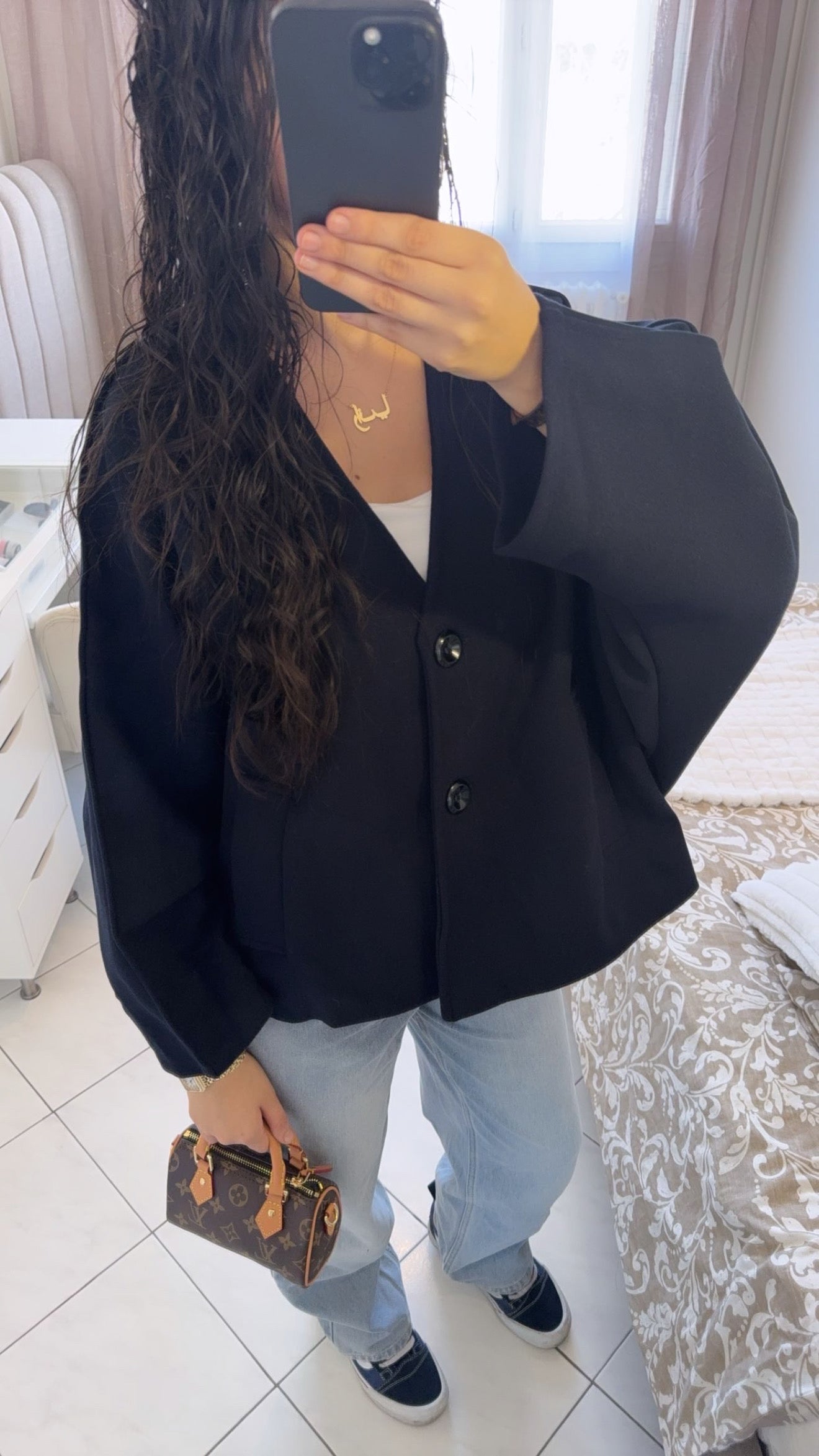 Veste safya bleu nuit