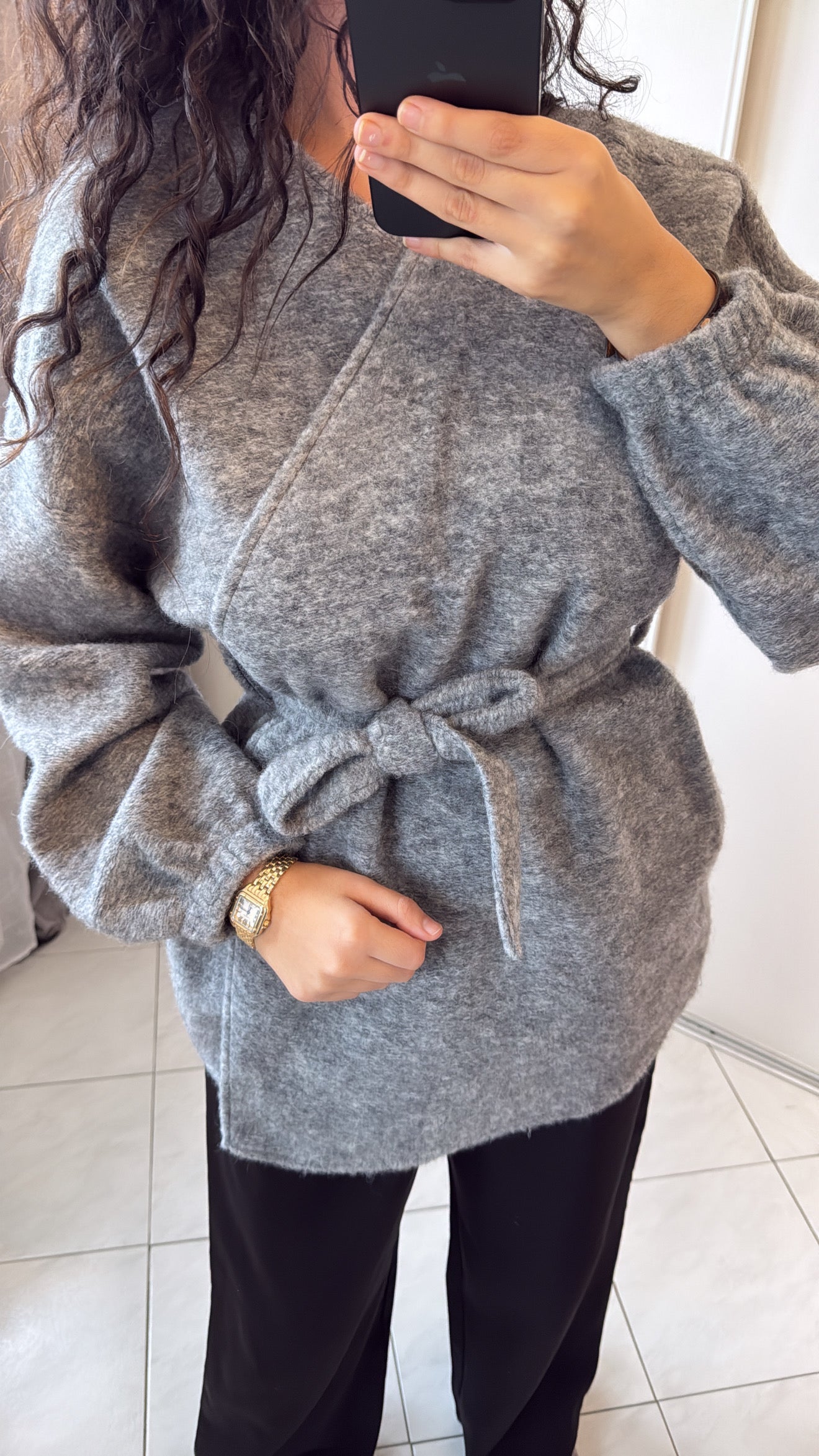 Gilet nour gris