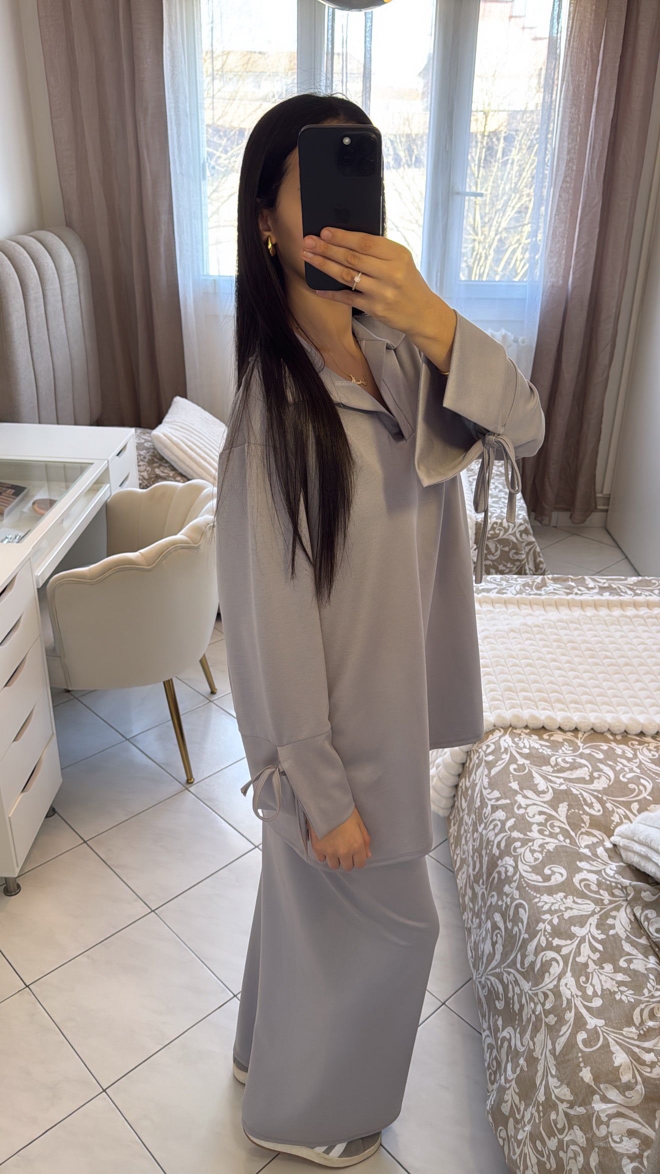 Ensemble dounia gris