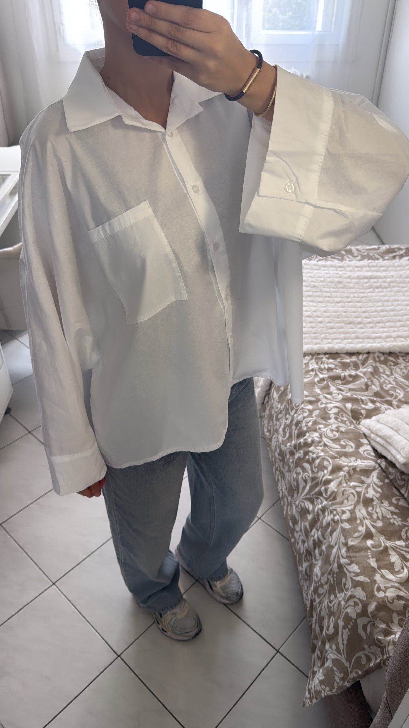 Chemise large blanche