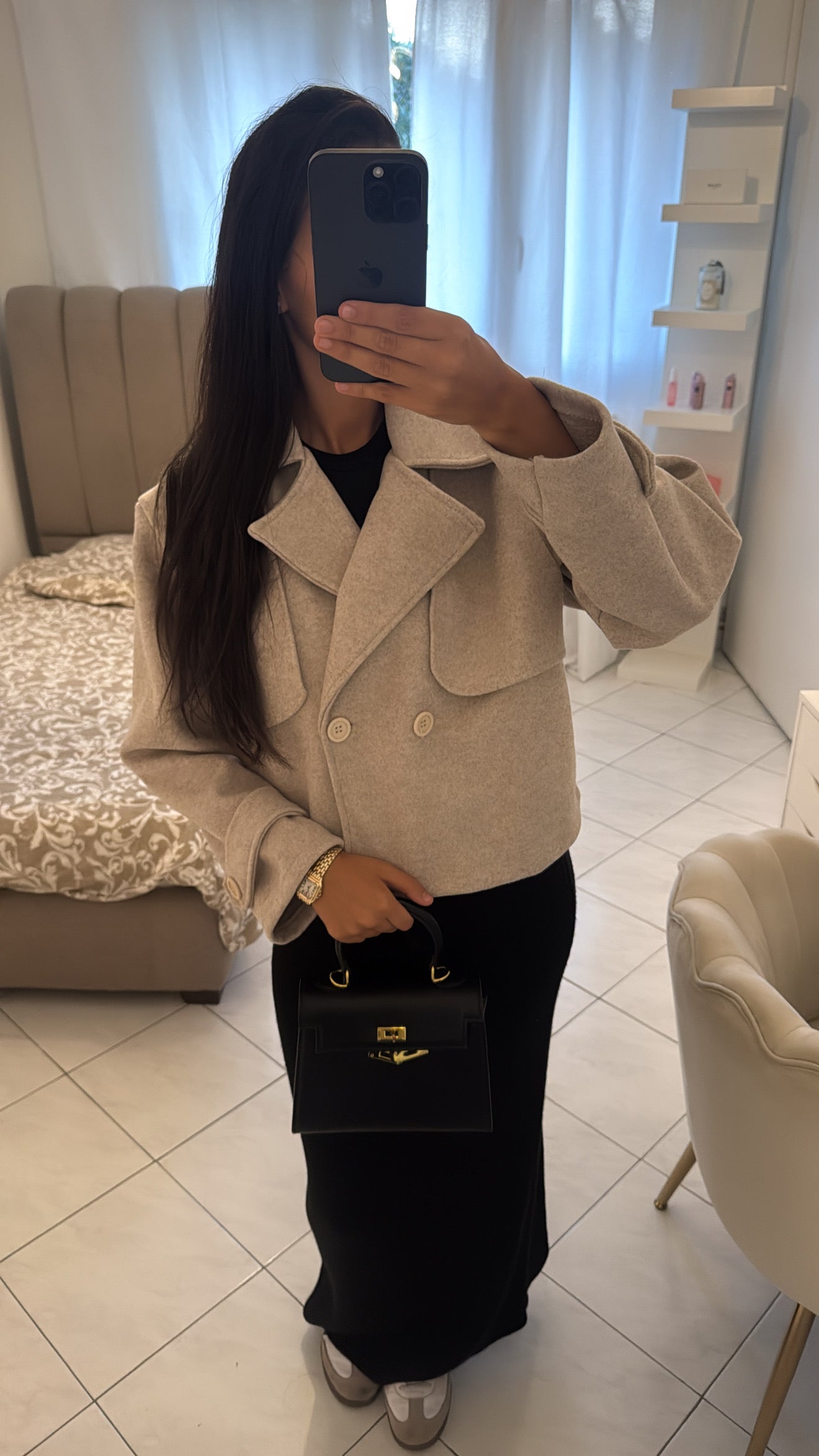 Trench court beige