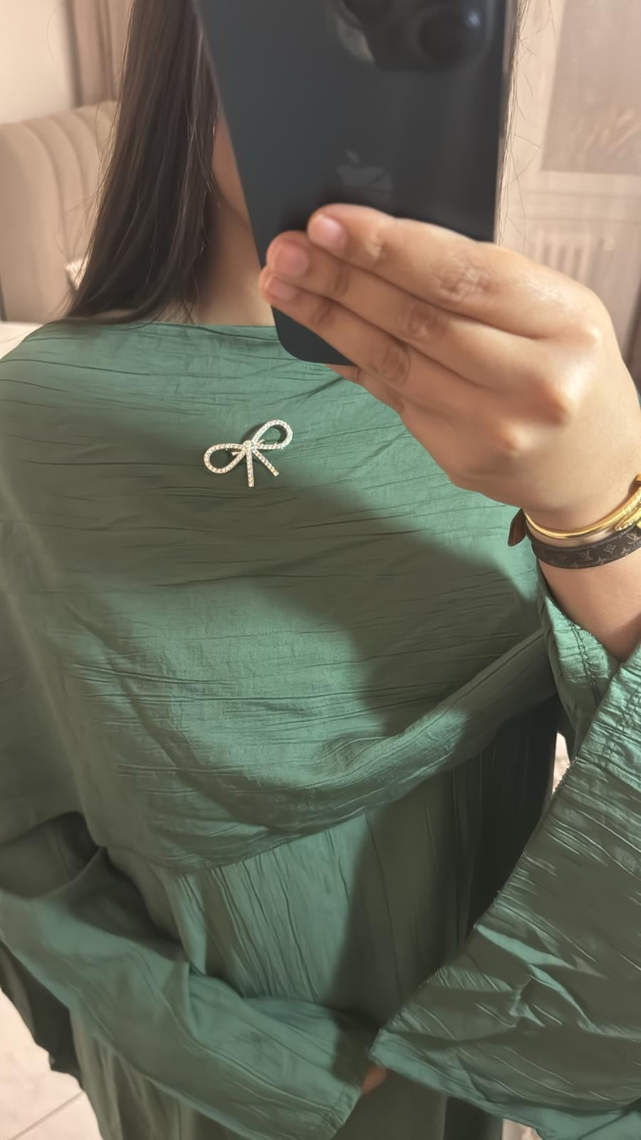 Abaya sana vert