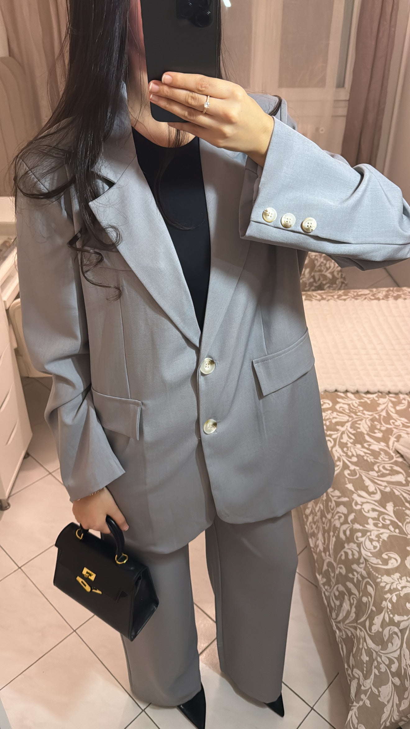 Ensemble blazer gris