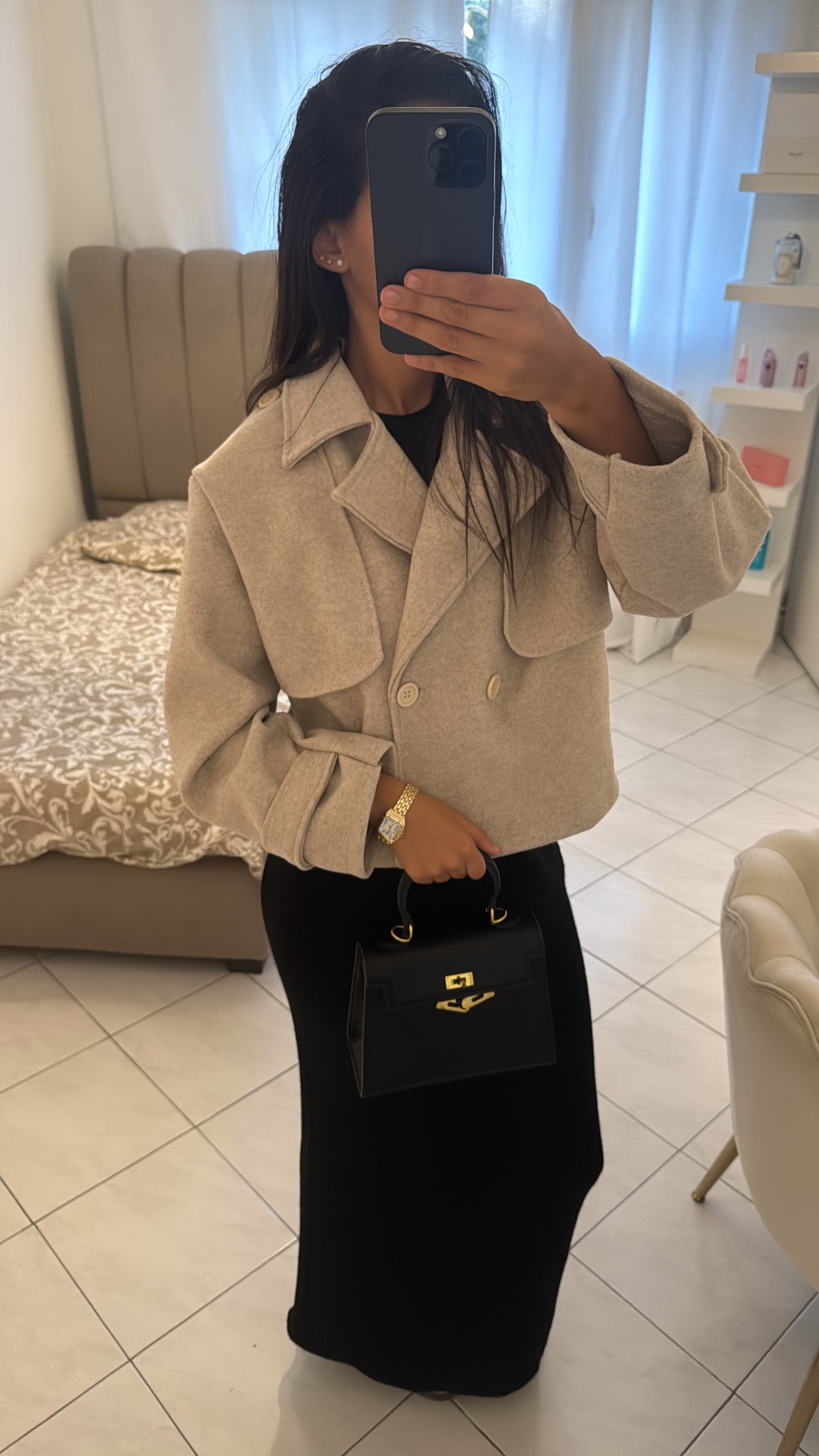 Trench court beige