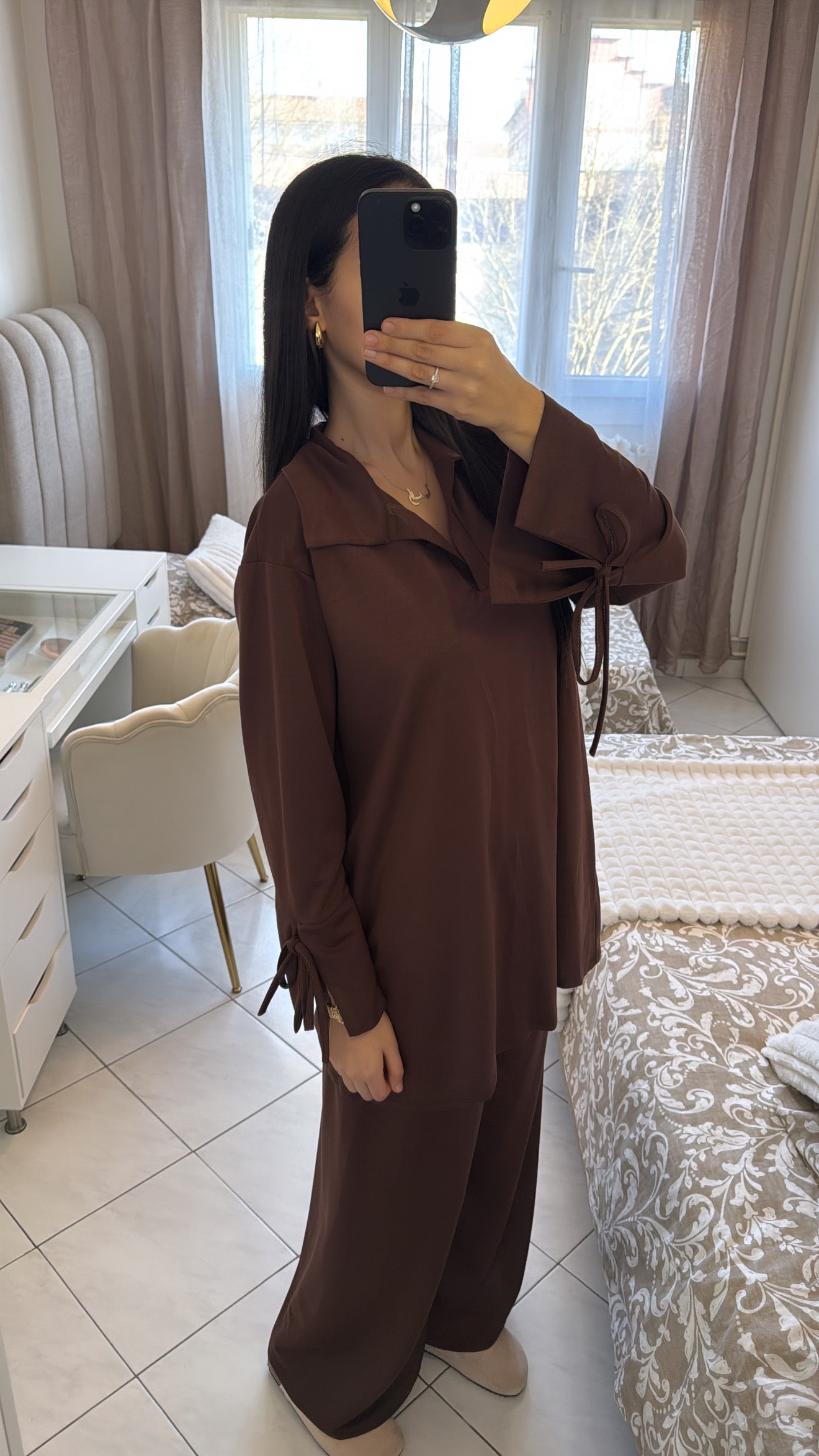 Ensemble dounia marron