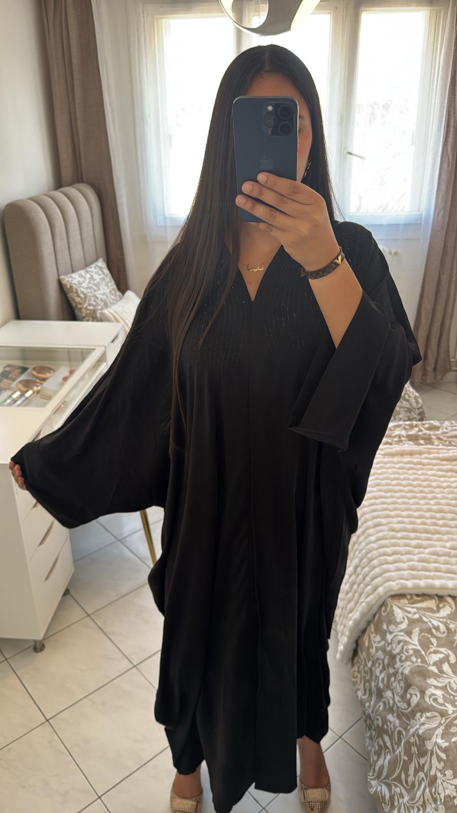Abaya dubaï noir