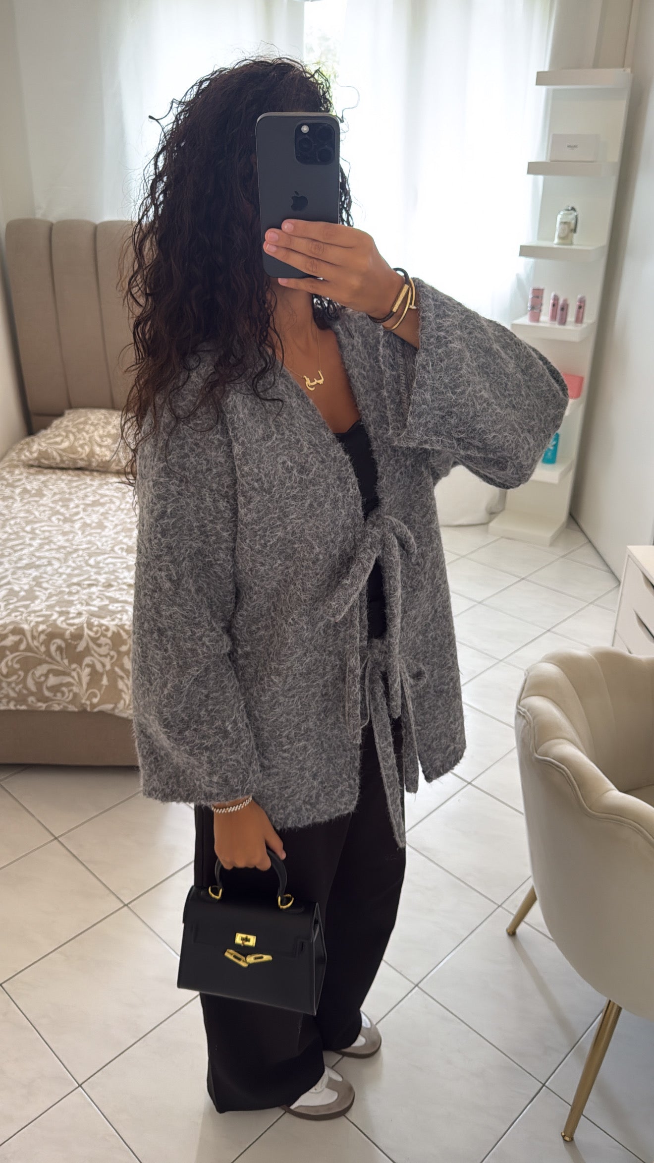 Manteau eyna gris