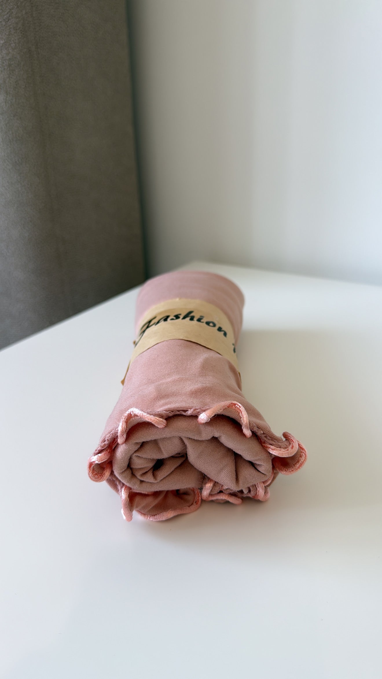 Voile jersey premium froufrou rose