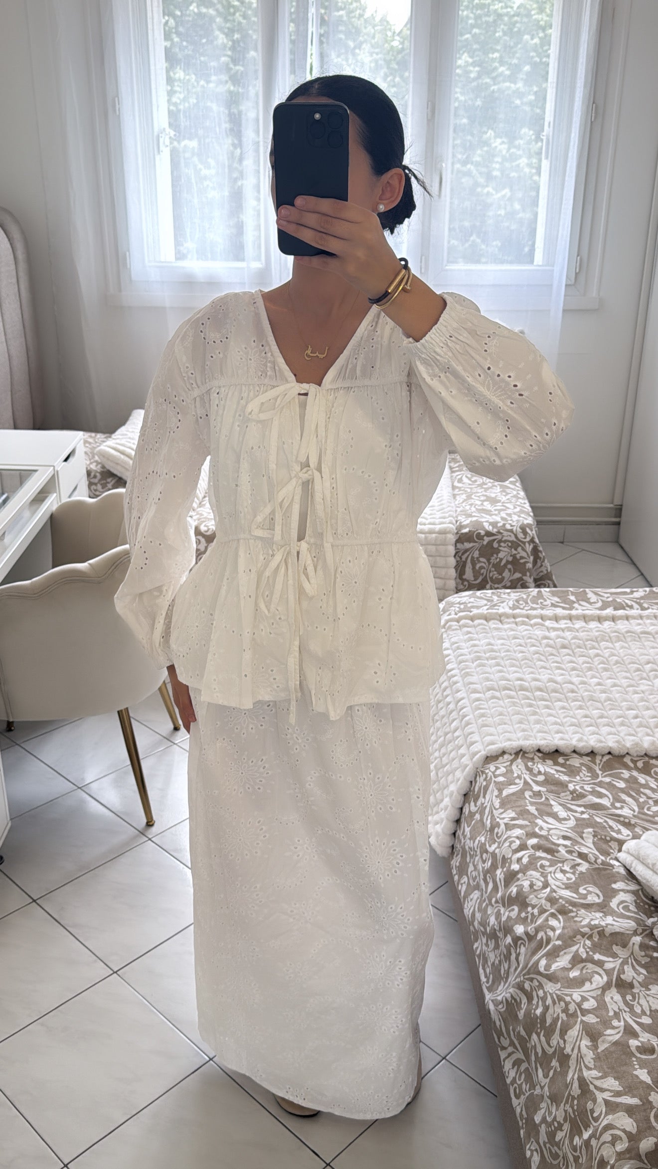Ensemble naja blanc