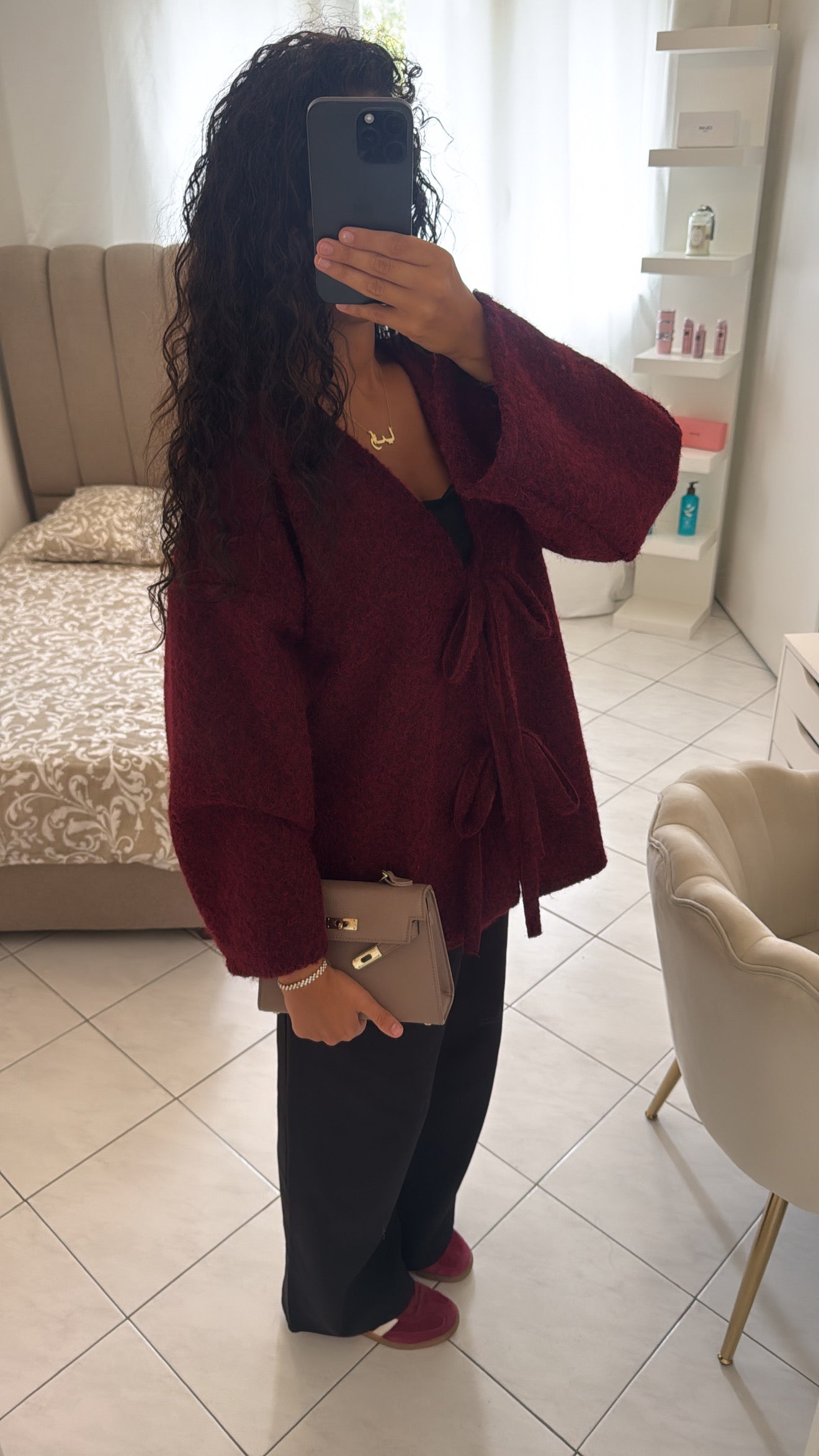 Manteau eyna bordeaux