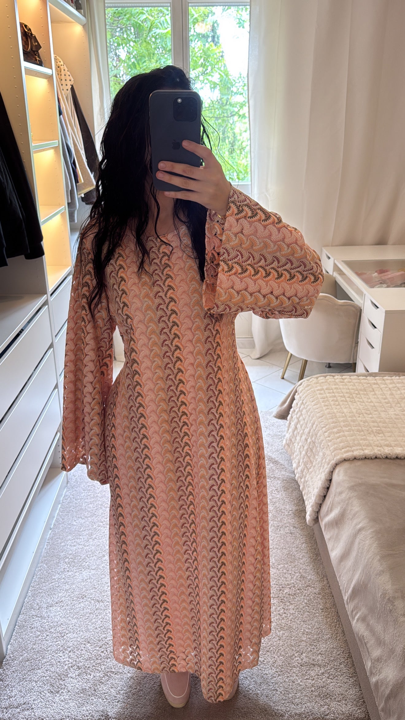 Robe Janna rose saumon