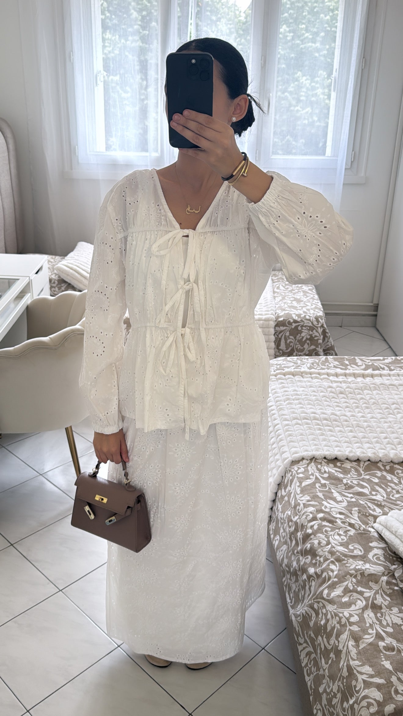 Ensemble naja blanc