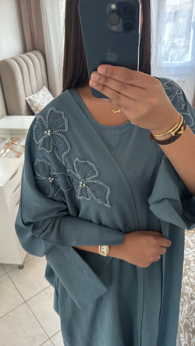 Ensemble kimono alya bleu