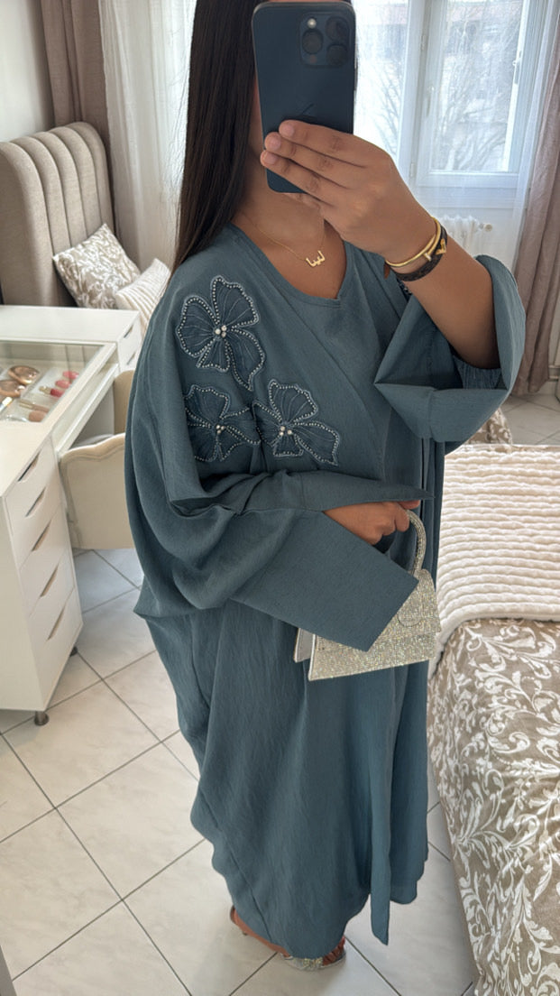 Ensemble kimono alya bleu
