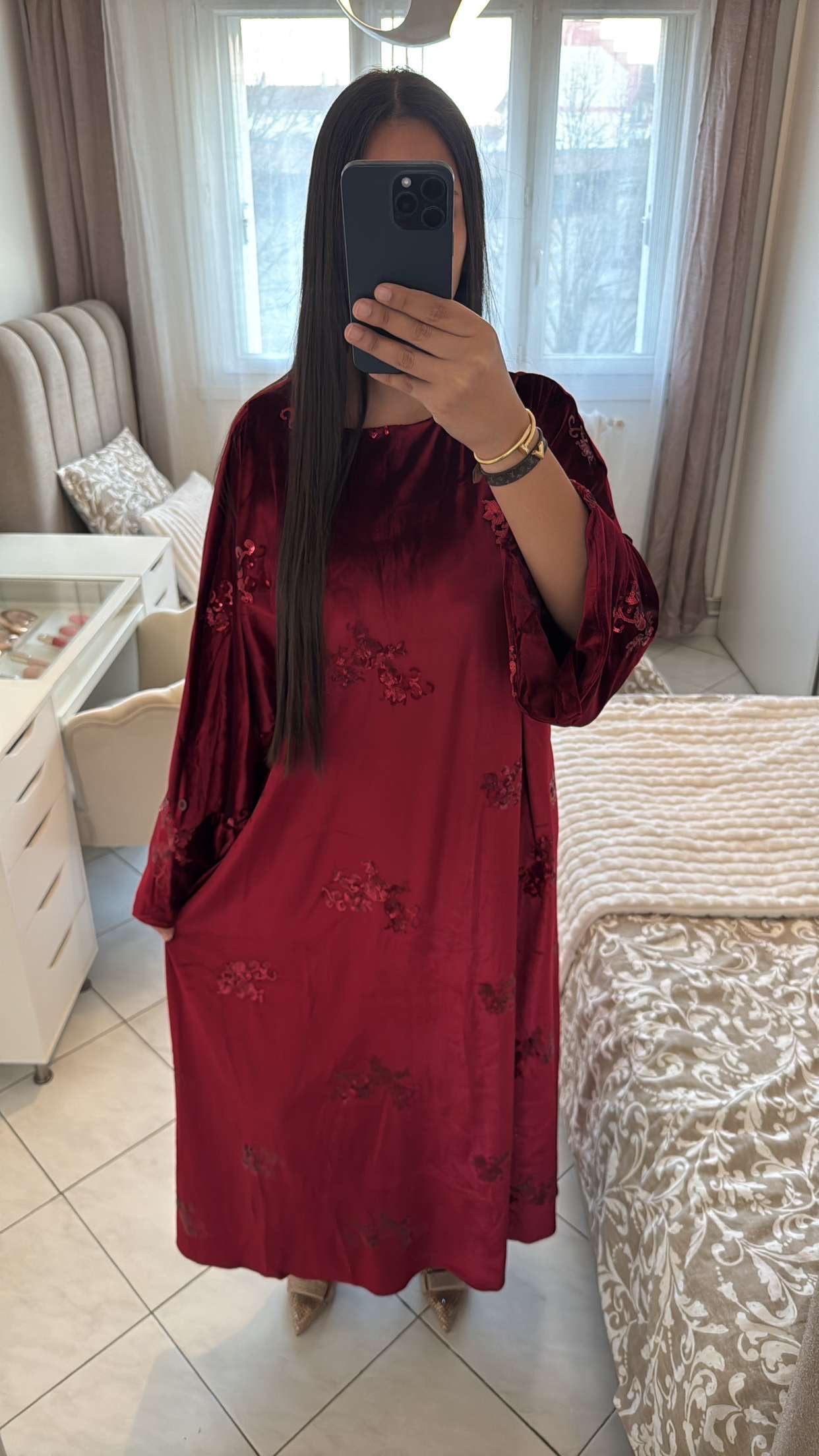 Robe malak rouge