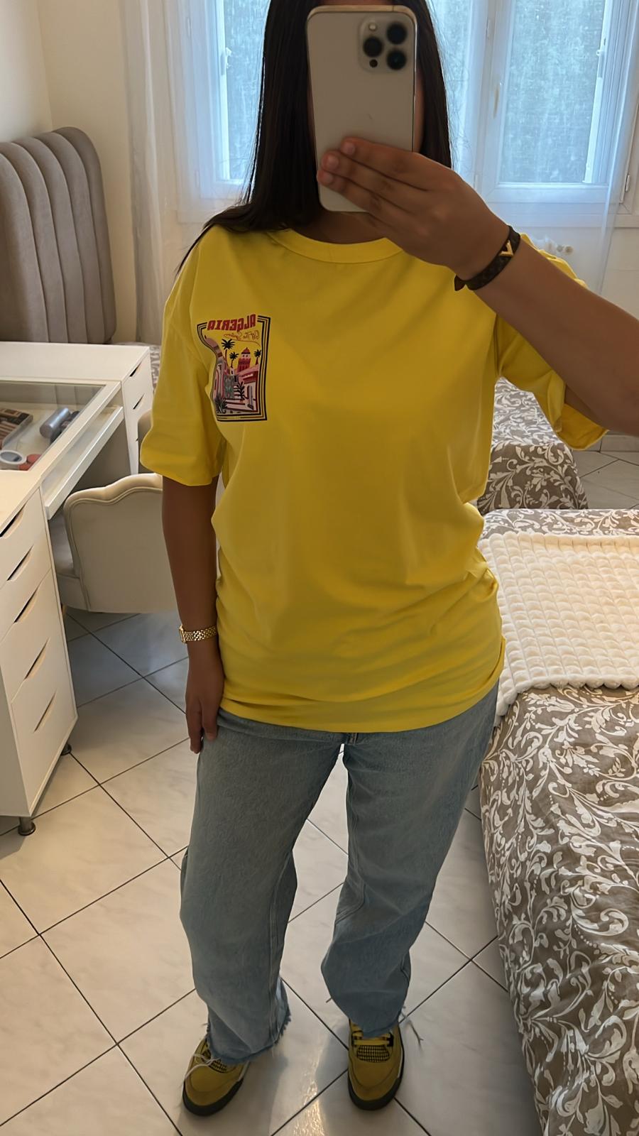 T-shirt ALGERIE jaune
