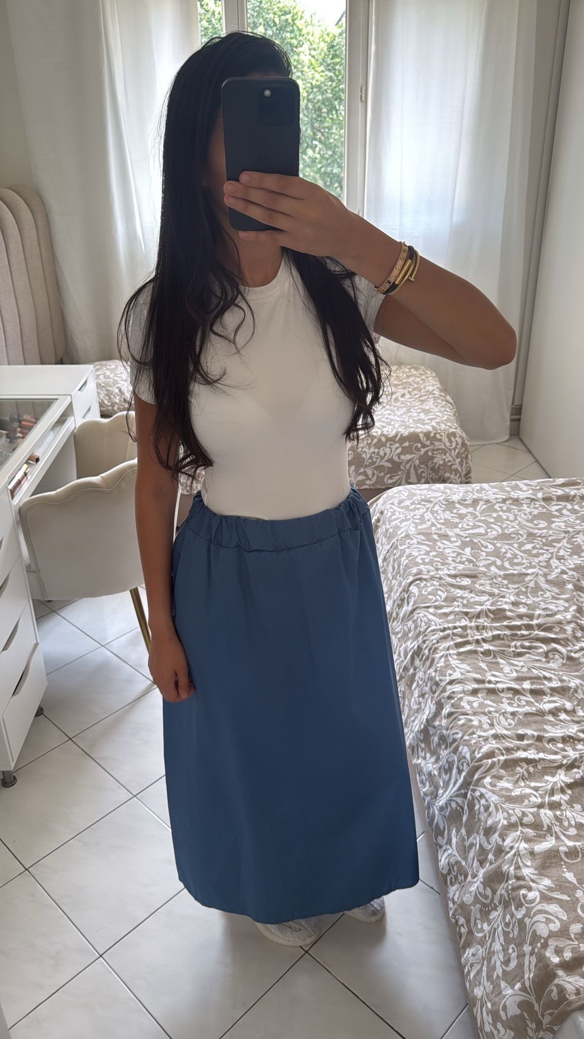 Jupe bouffante bleu