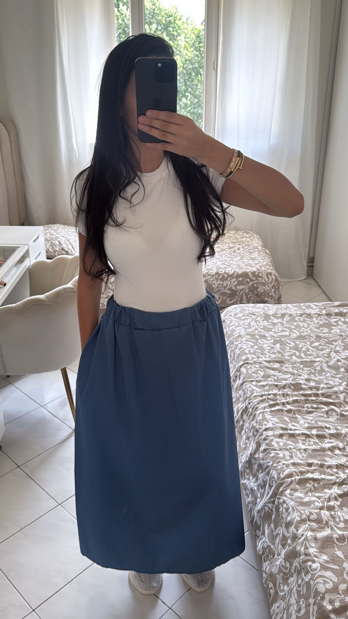 Jupe bouffante bleu