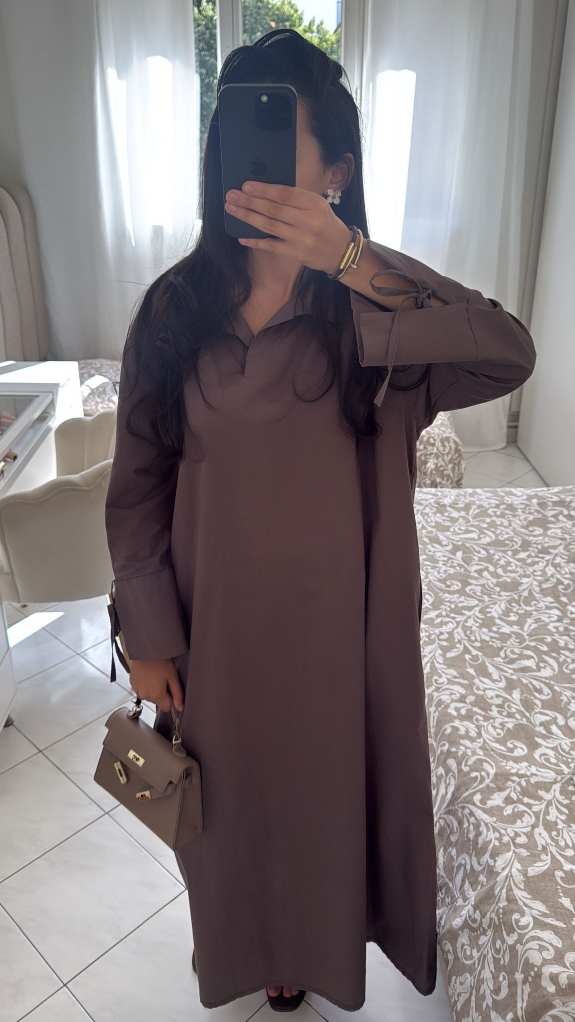 Robe chaima marron