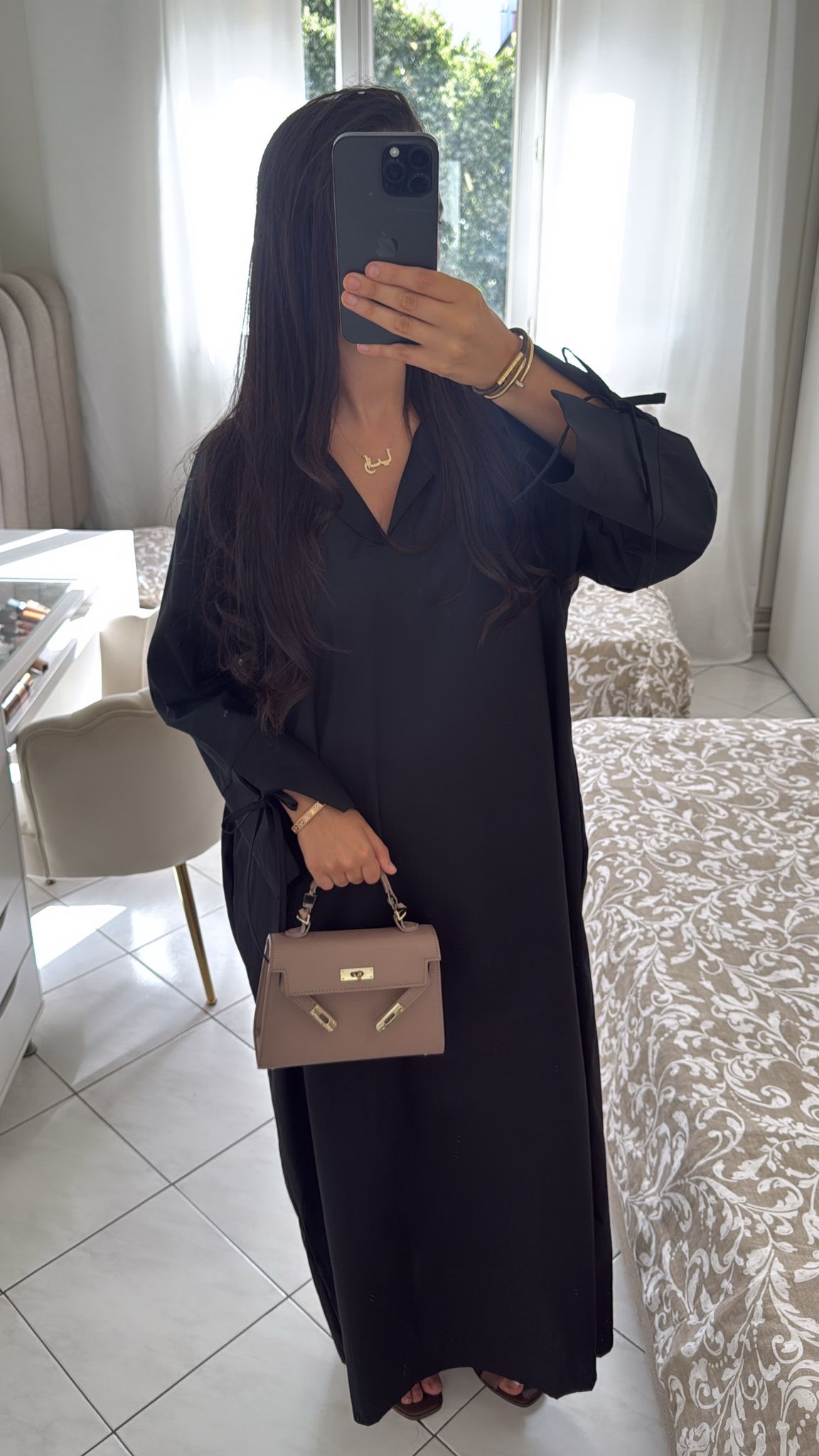 Robe chaima noir