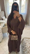 Abaya dubaï marron