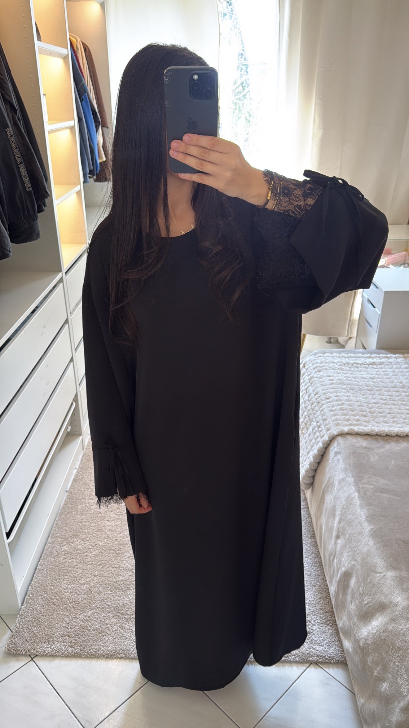 Robe dounia noir dentelle