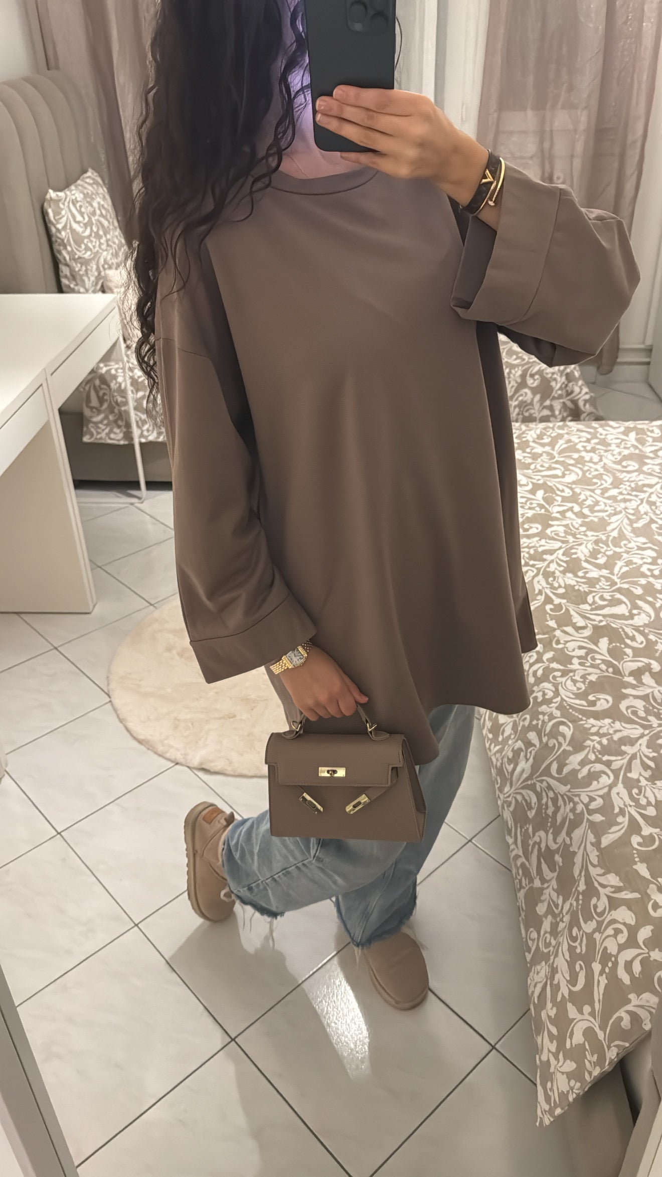 T-shirt taupe