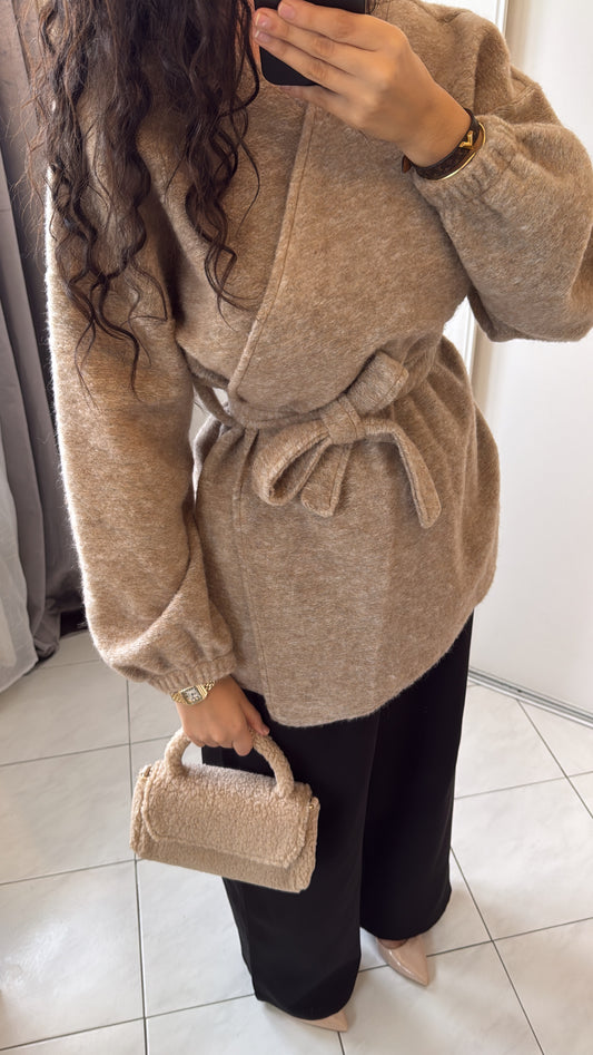 Gilet nour beige