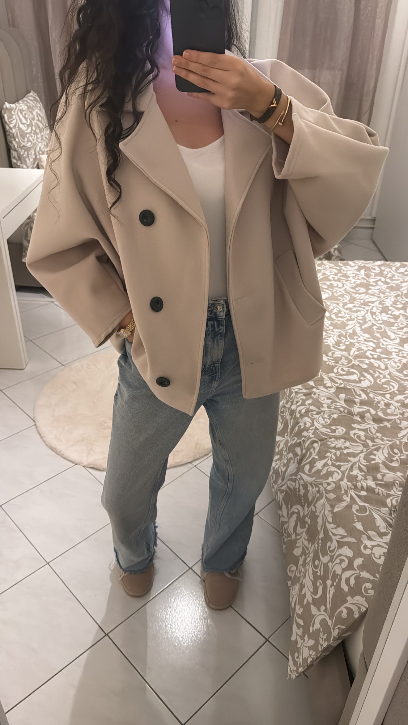 Manteau nora beige