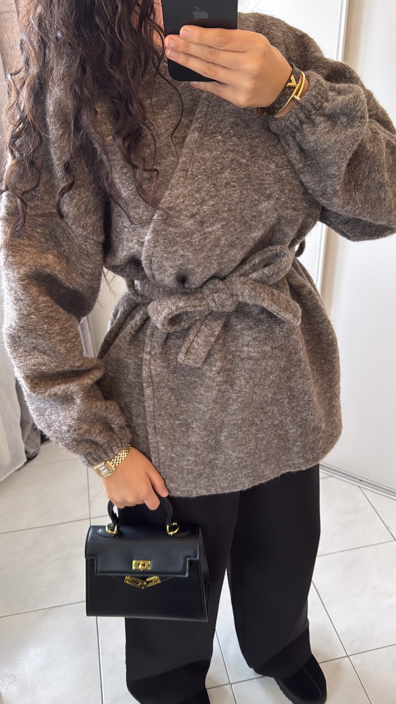 Gilet nour taupe