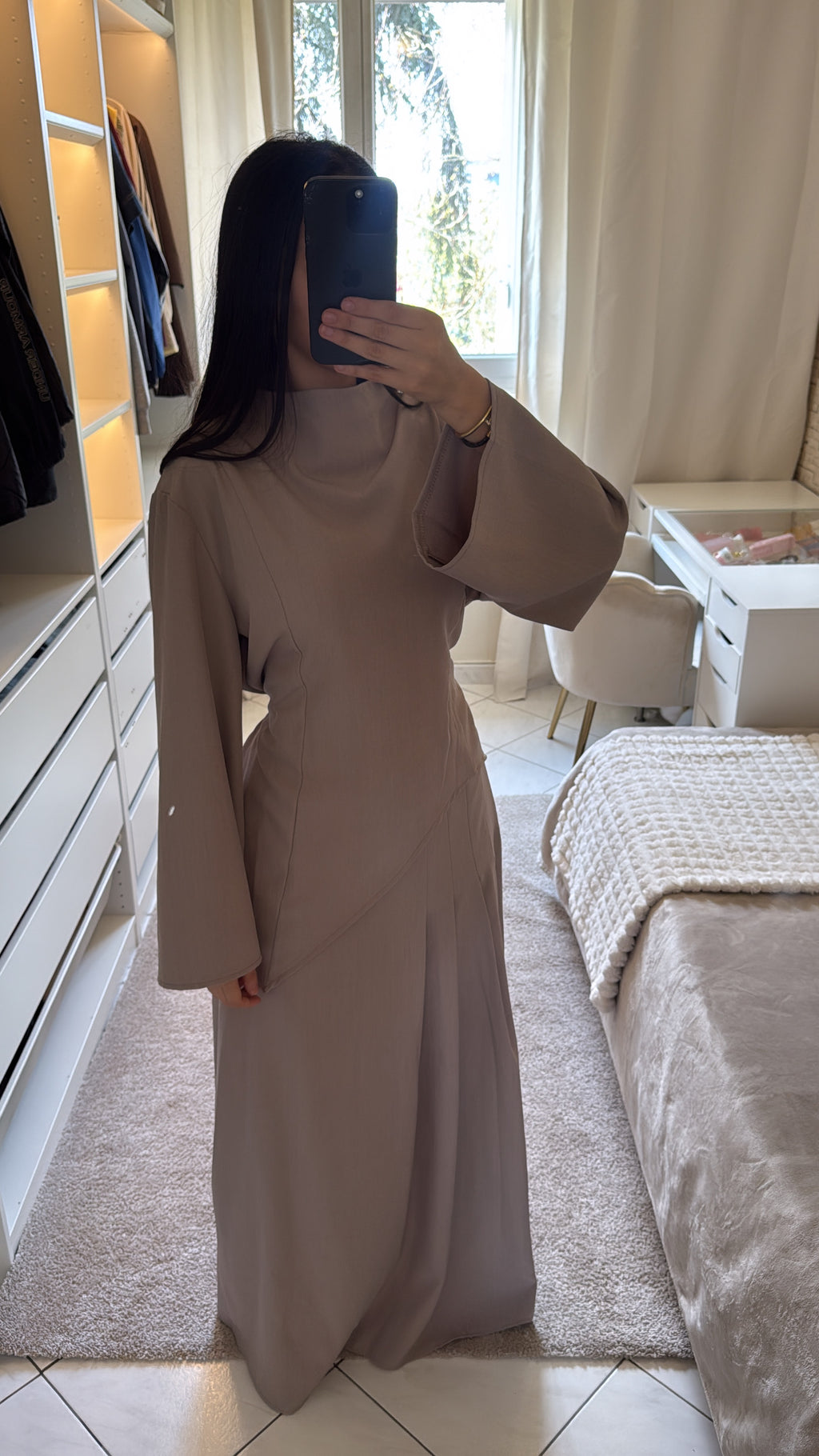 Ensemble layana taupe