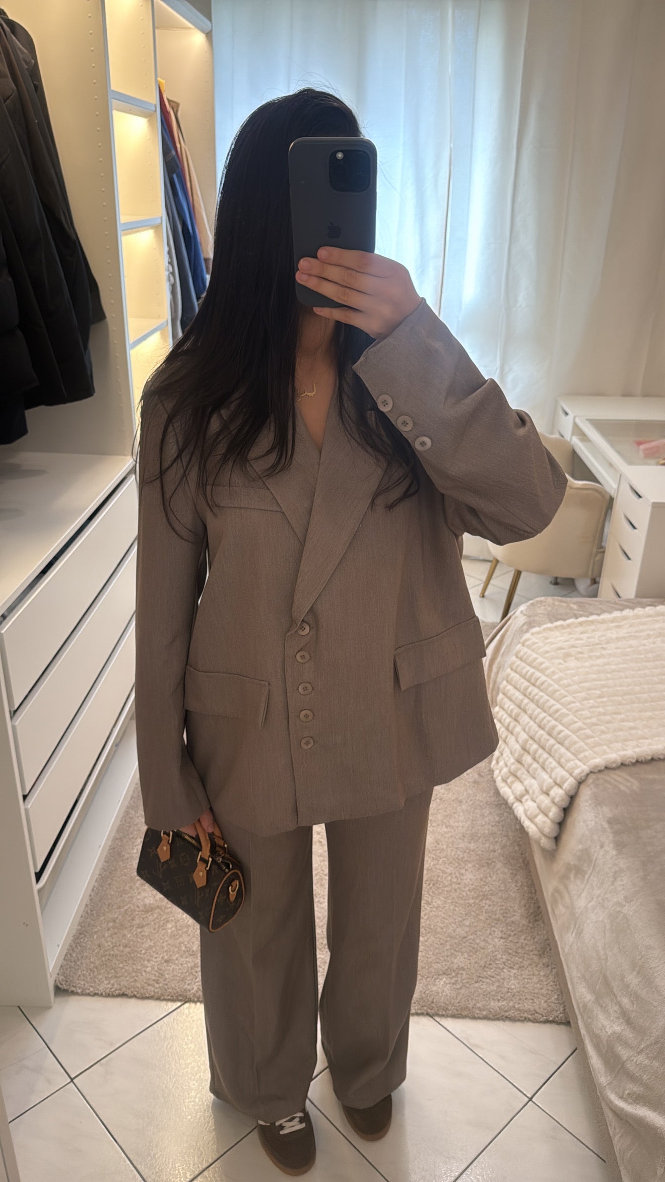 Blazer arynaa taupe