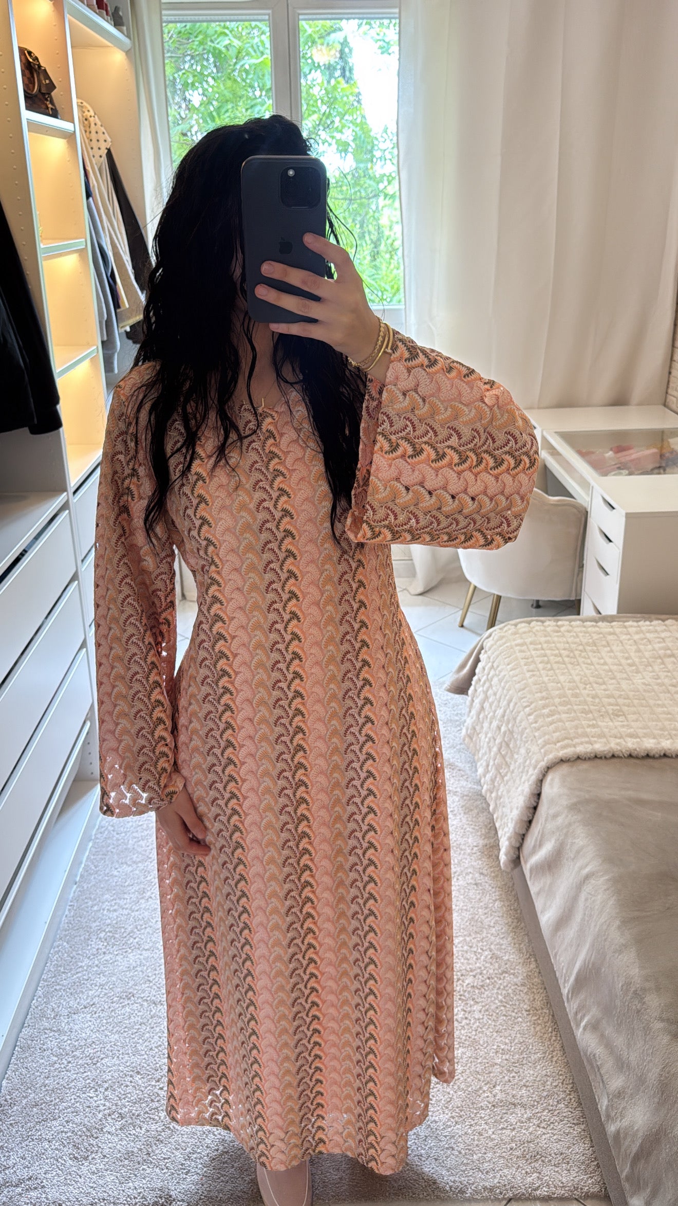 Robe Janna rose saumon