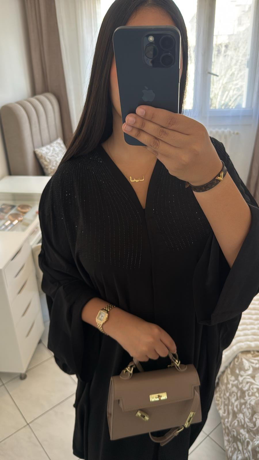 Abaya dubaï noir