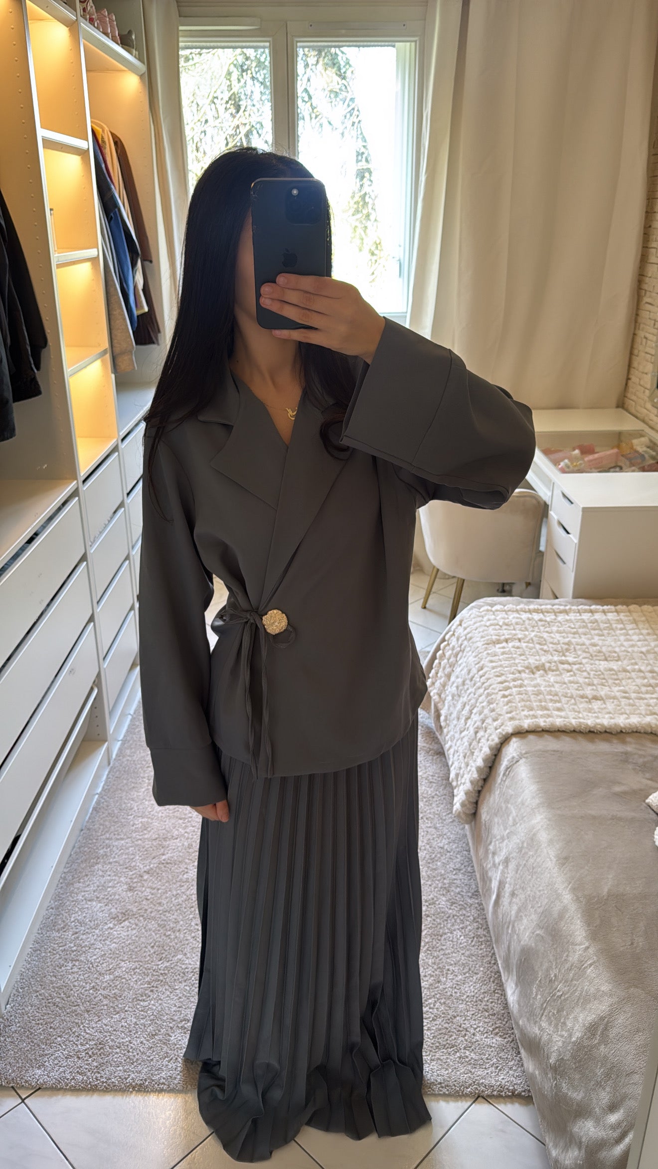 Ensemble layan gris