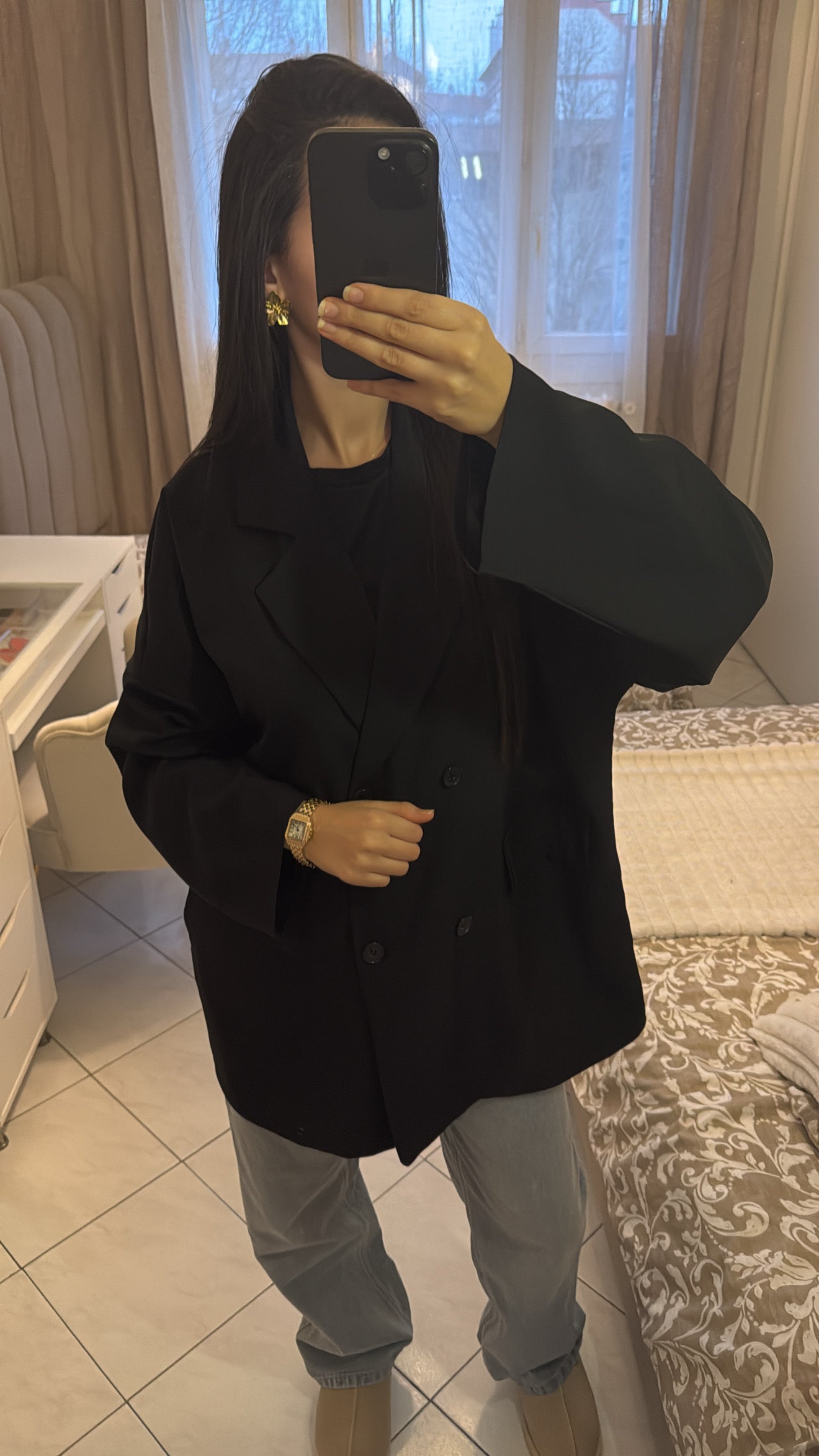 Blazer oversize noir