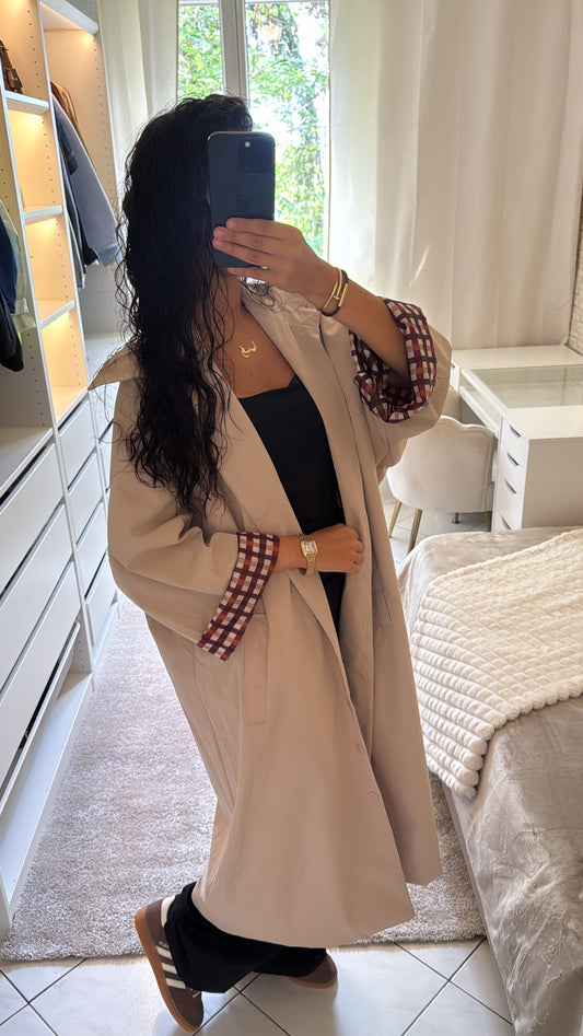 Veste imperméable beige