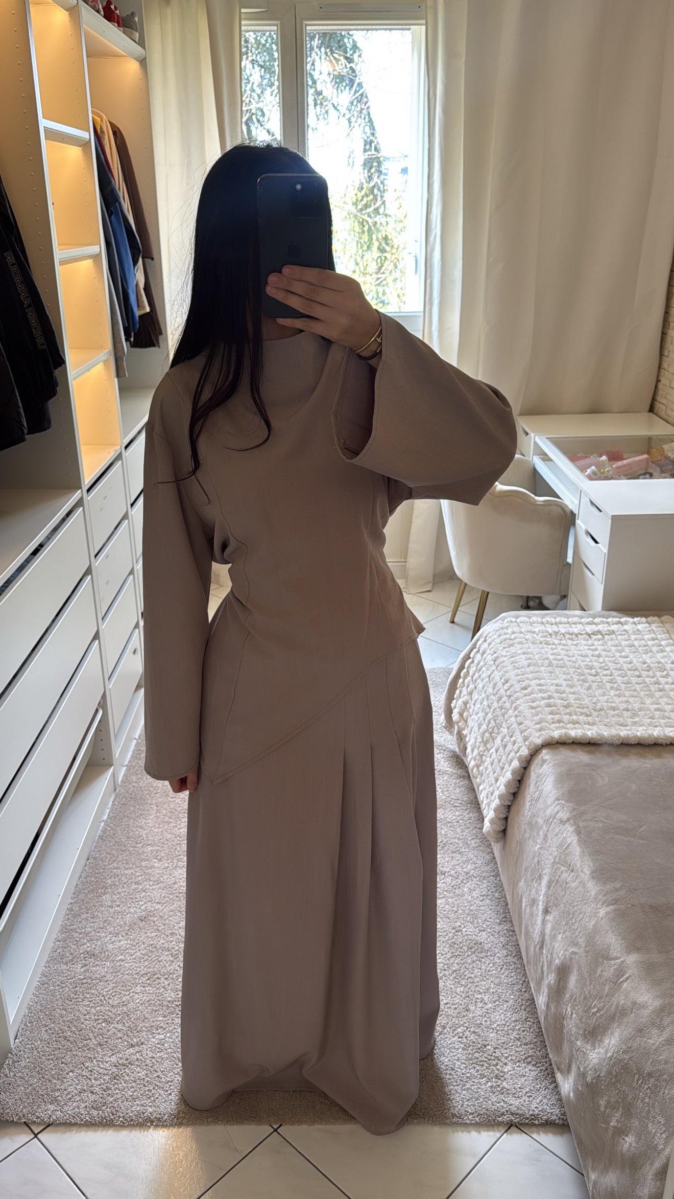 Ensemble layana taupe