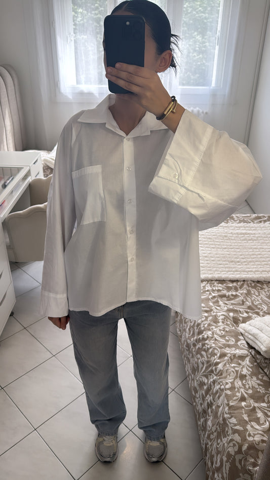 Chemise large blanche