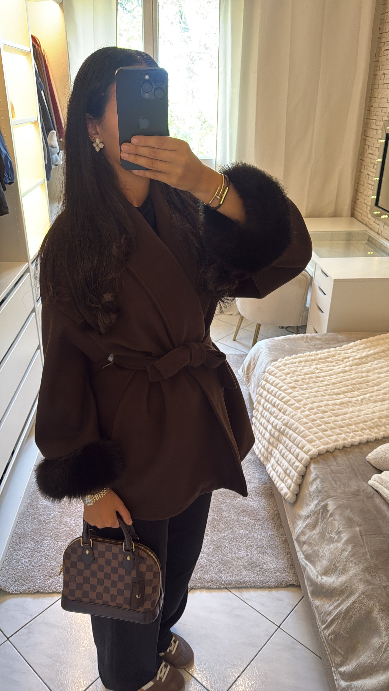 Manteau Sophia marron