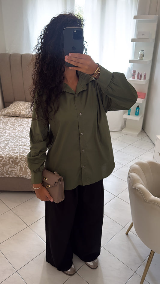 Chemise vert kaki