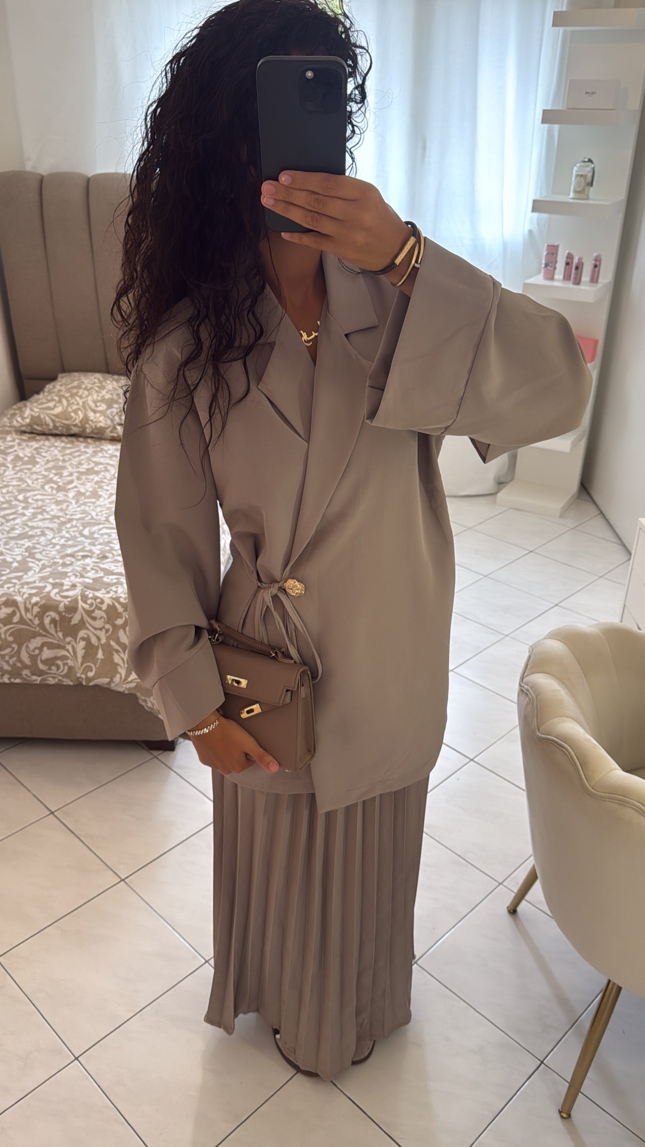Ensemble nayel taupe