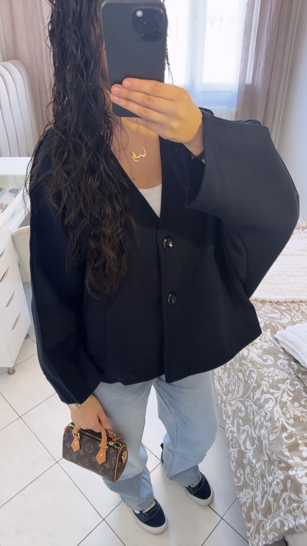 Veste safya bleu nuit