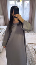 Abaya doha gris